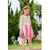 imageGRACE KARIN Girls Sequin Skirt Elastic Waist Sparkle Pleated Skirt for Party 514YPink Rainbow