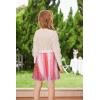 imageGRACE KARIN Girls Sequin Skirt Elastic Waist Sparkle Pleated Skirt for Party 514YPink Rainbow