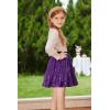 imageGRACE KARIN Girls Sequin Skirt Elastic Waist Sparkle Pleated Skirt for Party 514YPurple