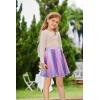 imageGRACE KARIN Girls Sequin Skirt Elastic Waist Sparkle Pleated Skirt for Party 514YPurple Rainbow