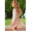 imageGRACE KARIN Girls Sequin Skirt Elastic Waist Sparkle Pleated Skirt for Party 514YRose Gold