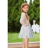 imageGRACE KARIN Girls Sequin Skirt Elastic Waist Sparkle Pleated Skirt for Party 514YSilver