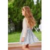 imageGRACE KARIN Girls Sequin Skirt Elastic Waist Sparkle Pleated Skirt for Party 514YSilver