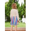 imageGRACE KARIN Girls Sequin Skirt Elastic Waist Sparkle Pleated Skirt for Party 514YYellow Rainbow
