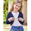 imageGRACE KARIN Cardigan for Girls Bolero Kids School Uniform Shrugs Sweater Size 512 Long SleeveNavy Blue