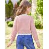 imageGRACE KARIN Cardigan for Girls Bolero Kids School Uniform Shrugs Sweater Size 512 Long SleevePink