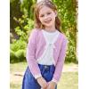 imageGRACE KARIN Cardigan for Girls Bolero Kids School Uniform Shrugs Sweater Size 512 Long SleevePurple