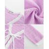 imageGRACE KARIN Cardigan for Girls Bolero Kids School Uniform Shrugs Sweater Size 512 Long SleevePurple