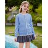 imageGRACE KARIN Girls Cardigan Sweater Long Sleeve Crewneck Knit School Uniform Sweater for Girls 512 YearsBlue