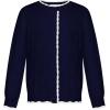 imageGRACE KARIN Girls Cardigan Sweater Long Sleeve Crewneck Knit School Uniform Sweater for Girls 512 YearsNavy Blue