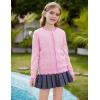 imageGRACE KARIN Girls Cardigan Sweater Long Sleeve Crewneck Knit School Uniform Sweater for Girls 512 YearsPink