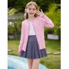 imageGRACE KARIN Girls Cardigan Sweater Long Sleeve Crewneck Knit School Uniform Sweater for Girls 512 YearsPink