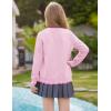 imageGRACE KARIN Girls Cardigan Sweater Long Sleeve Crewneck Knit School Uniform Sweater for Girls 512 YearsPink