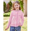 imageGRACE KARIN Girls Cardigan Sweater Long Sleeve Knit School Uniform Crew Neck Cute Cardigan 512 YearsPink