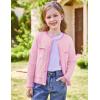 imageGRACE KARIN Girls Cardigan Sweater Long Sleeve Knit School Uniform Crew Neck Cute Cardigan 512 YearsPink