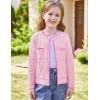 imageGRACE KARIN Girls Cardigan Sweater Long Sleeve Knit School Uniform Crew Neck Cute Cardigan 512 YearsPink