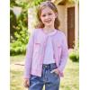 imageGRACE KARIN Girls Cardigan Sweater Long Sleeve Knit School Uniform Crew Neck Cute Cardigan 512 YearsPurple