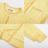 imageGRACE KARIN Girls Cardigan Sweater Long Sleeve Knit School Uniform Crew Neck Cute Cardigan 512 YearsYellow