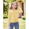 imageGRACE KARIN Girls Cardigan Sweater Long Sleeve Knit School Uniform Crew Neck Cute Cardigan 512 YearsYellow