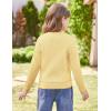 imageGRACE KARIN Girls Cardigan Sweater Long Sleeve Knit School Uniform Crew Neck Cute Cardigan 512 YearsYellow