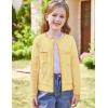 imageGRACE KARIN Girls Cardigan Sweater Long Sleeve Knit School Uniform Crew Neck Cute Cardigan 512 YearsYellow