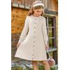 imageGRACE KARIN Girls Ribbed Knitted Sweater Dress Long Sleeve Casual Fall Winter Dress with Belt Size 514 YearsCream