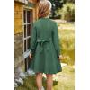 imageGRACE KARIN Girls Ribbed Knitted Sweater Dress Long Sleeve Casual Fall Winter Dress with Belt Size 514 YearsGreen