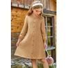 imageGRACE KARIN Girls Ribbed Knitted Sweater Dress Long Sleeve Casual Fall Winter Dress with Belt Size 514 YearsKhaki