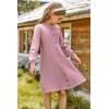 imageGRACE KARIN Girls Ribbed Knitted Sweater Dress Long Sleeve Casual Fall Winter Dress with Belt Size 514 YearsLight Pink