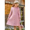 imageGRACE KARIN Girls Ribbed Knitted Sweater Dress Long Sleeve Casual Fall Winter Dress with Belt Size 514 YearsLight Pink