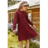 imageGRACE KARIN Girls Ribbed Knitted Sweater Dress Long Sleeve Casual Fall Winter Dress with Belt Size 514 YearsRed