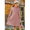 imageGRACE KARIN Girls Ribbed Knitted Sweater Dress Long Sleeve Casual Fall Winter Dress with Belt Size 514 YearsSalmon Pink