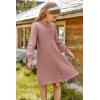 imageGRACE KARIN Girls Ribbed Knitted Sweater Dress Long Sleeve Casual Fall Winter Dress with Belt Size 514 YearsSalmon Pink