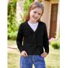 imageGRACE KARIN Girls VNeck Cardigan Button Up Knit Uniform Sweaters Size 512Black