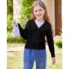 imageGRACE KARIN Girls VNeck Cardigan Button Up Knit Uniform Sweaters Size 512Black