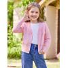 imageGRACE KARIN Girls VNeck Cardigan Button Up Knit Uniform Sweaters Size 512Pink