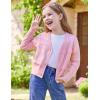 imageGRACE KARIN Girls VNeck Cardigan Button Up Knit Uniform Sweaters Size 512Pink