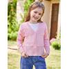 imageGRACE KARIN Girls VNeck Cardigan Button Up Knit Uniform Sweaters Size 512Pink