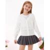 imageGRACE KARIN Girls VNeck Cardigan Button Up Knit Uniform Sweaters Size 512White