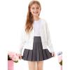 imageGRACE KARIN Girls VNeck Cardigan Button Up Knit Uniform Sweaters Size 512White