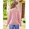 imageGRACE KARIN Girls VNeck Oversized Cardigan Fashion Batwing Sleeve Sweater 512YPink