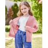 imageGRACE KARIN Girls VNeck Oversized Cardigan Fashion Batwing Sleeve Sweater 512YPink