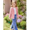 imageGRACE KARIN Girls VNeck Oversized Cardigan Fashion Batwing Sleeve Sweater 512YPink