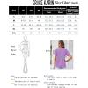 imageGRACE KARIN Womens Casual Work T Shirts Crew Neck Short Sleeve Blouse 2025 Summer Dressy Blouses Trendy OutfitsBlack