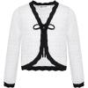 imageGRACE KARIN Cardigan for Girls Bolero Kids School Uniform Shrugs Sweater Size 512 Long SleeveWhite