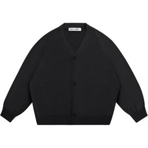 imageGRACE KARIN Girls VNeck Oversized Cardigan Fashion Batwing Sleeve Sweater 512YBlack