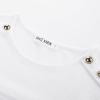 imageGRACE KARIN 2025 Womens Tops Business Casual Dressy Summer Tops Short Sleeve Hollow Out Button Work BlousesWhite