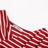 imageGRACE KARIN Womens Summer Tops Short Sleeve V Neck Striped T Shirt Casual Comfy Dressy BlousesRedwhite Stripe