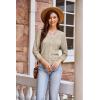 imageGRACE KARIN 2025 Womens 34 Sleeve Crochet Knit Button Down Cardigan Cropped Shrug Bolero Lightweight Sweaters TopsApricot