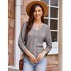 imageGRACE KARIN 2025 Womens 34 Sleeve Crochet Knit Button Down Cardigan Cropped Shrug Bolero Lightweight Sweaters TopsGray